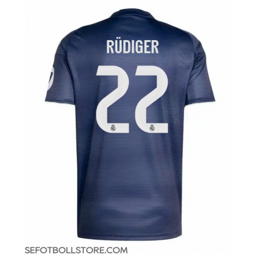 Real Madrid Antonio Rudiger #22 Replika Bortatröja 2025-26 Kortärmad Real Madrid Antonio Rudiger #22 Replika Bortatröja 2025-26 Kortärmad